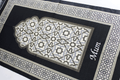 Personalised Prayer Mat, Personalised Travel Prayer Mat, Islamic Prayer Rug, Namaaz, Prayer Rug, Islamic Nikkah Gift, Umrah gift
