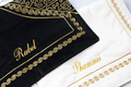 Personalised couple heart prayer mat set, personalised islamic couple gift, jointed heart prayer mat, nikkah gift, padded luxury foam prayer mat