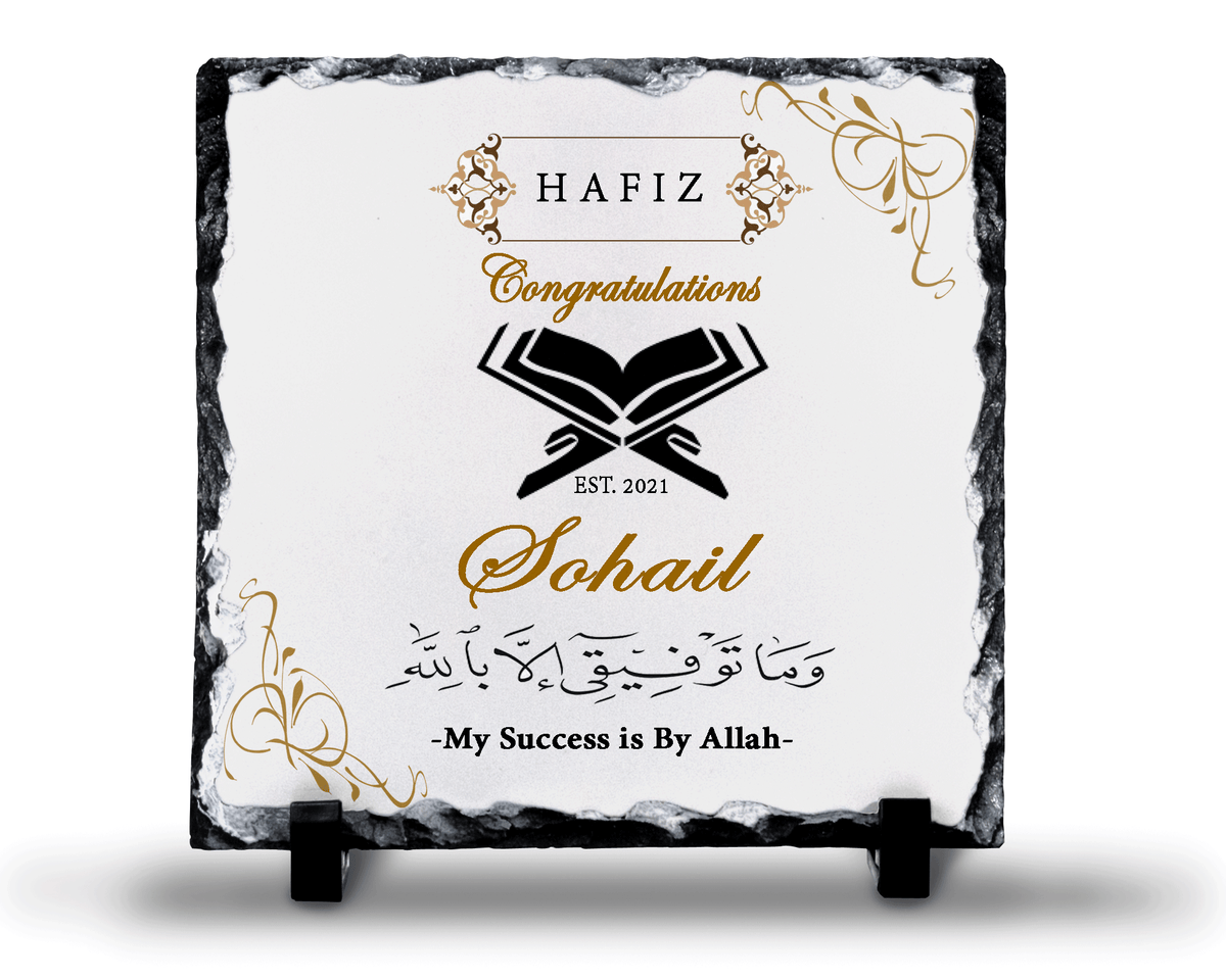 Hafiz Graduation Rock Slate Frame