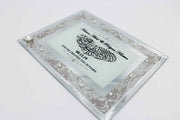 Wedding Frame - Double Mirror Grey Damask