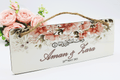 personalised wedding plaque and we created you in pairs