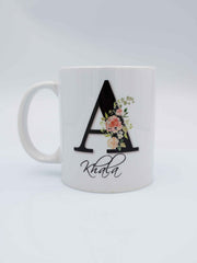 Initial Mug - White Handle