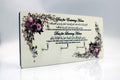 Key Holder Dua Plaque - Plum Floral