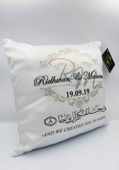 Wedding Cushion - Sparkle Grey