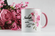 personalised mum mug, islamic mothers day gift, paradise lies under your feet