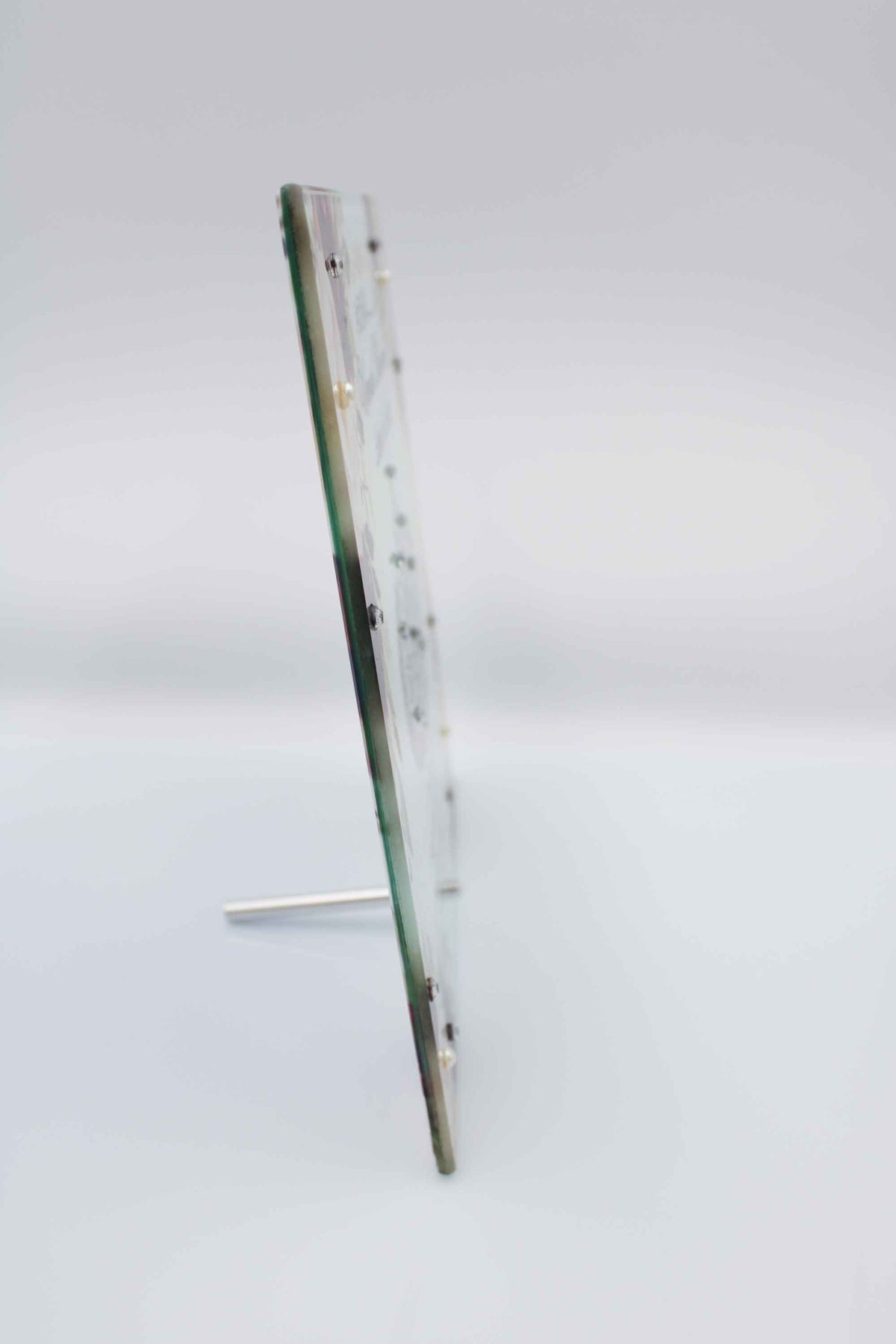 Umrah Mubarak Glass Frame - Maroon Floral