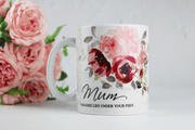 personalised mum mug, islamic mothers day gift, paradise lies under your feet