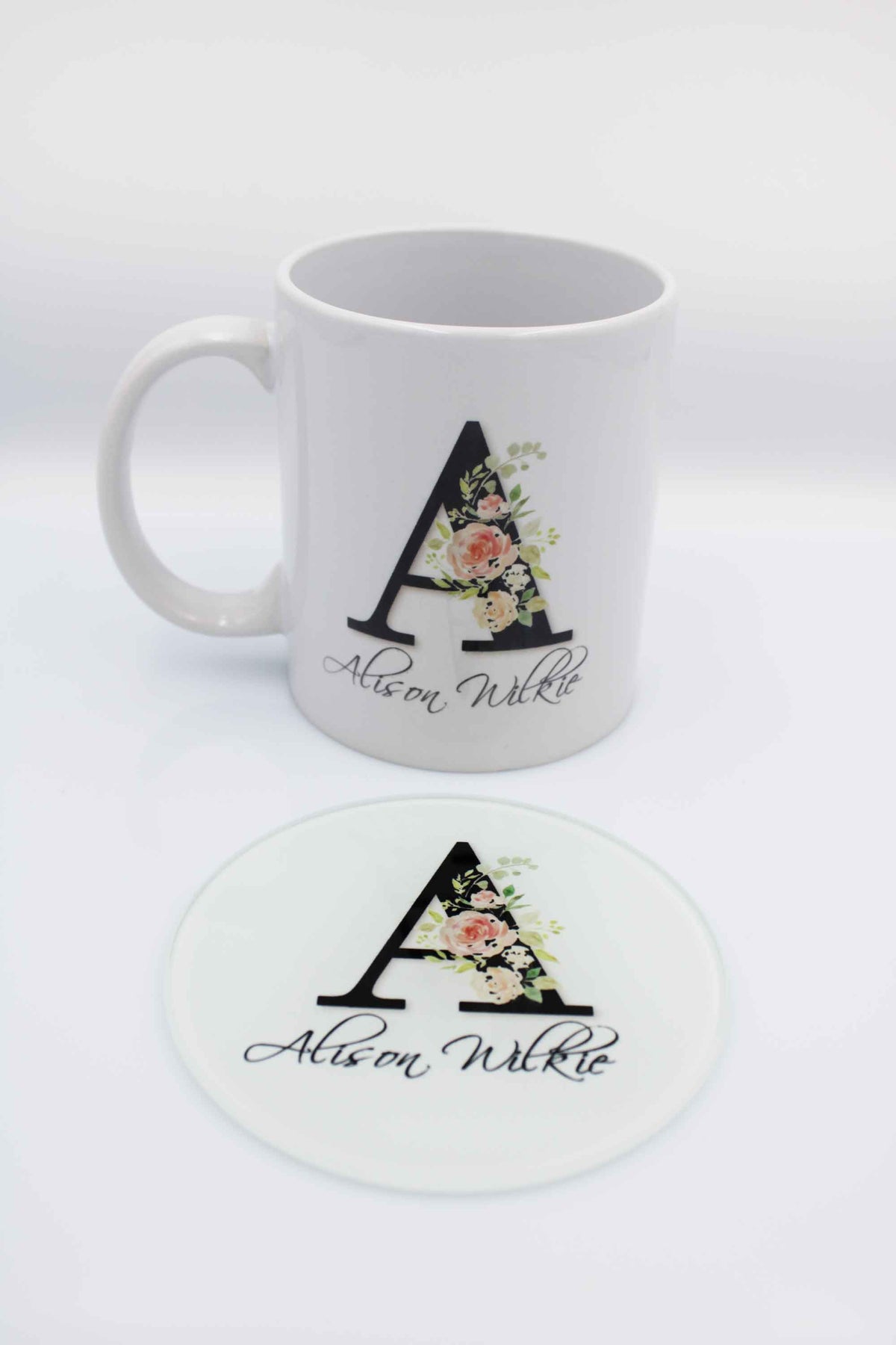 Initial Mug - White Handle