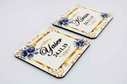 Wedding Couple Gift Set - Blue  & Gold