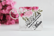 personalised mum islamic keyring, paradies lies under your feet