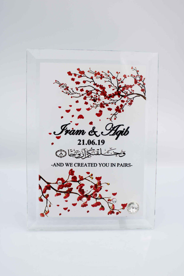 Wedding Frame - Premium Red Blossom