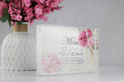 islamic mothers day frame, glass glitter mum dome