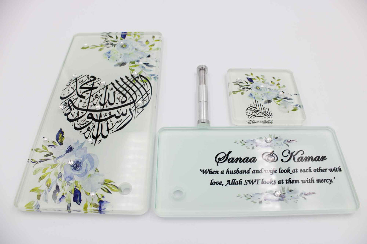 3 Way Frame - Blue Floral