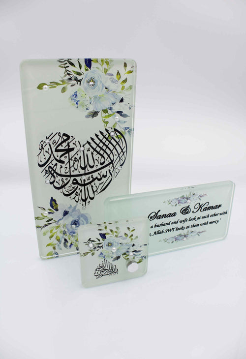 3 Way Frame - Blue Floral