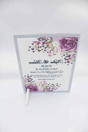 Wedding Frame -  Mirror Deep Purple