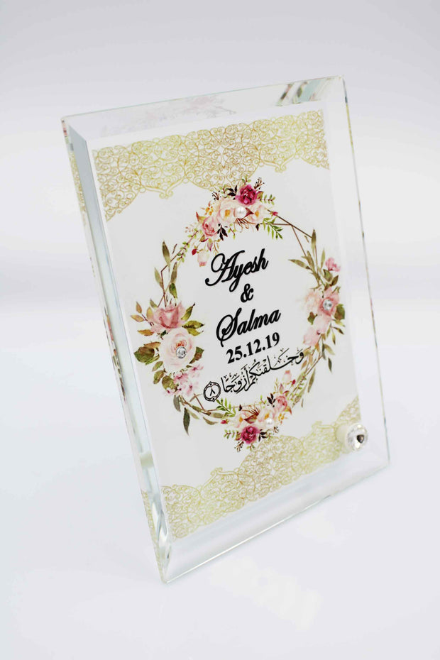 Wedding Couple Gift Set - Gold Glass Set