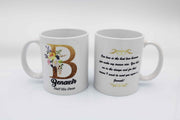 Wedding Mugs - Gold Initials