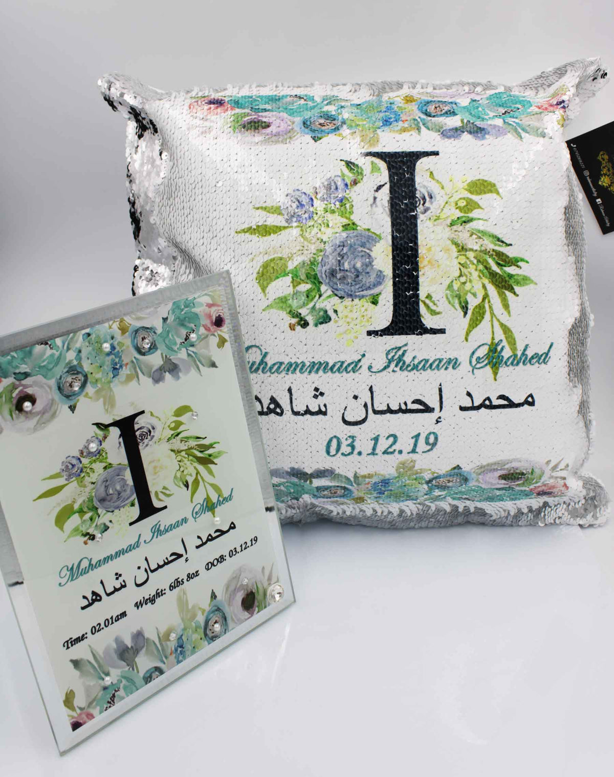 Baby Boy Birth Set - Blue Floral