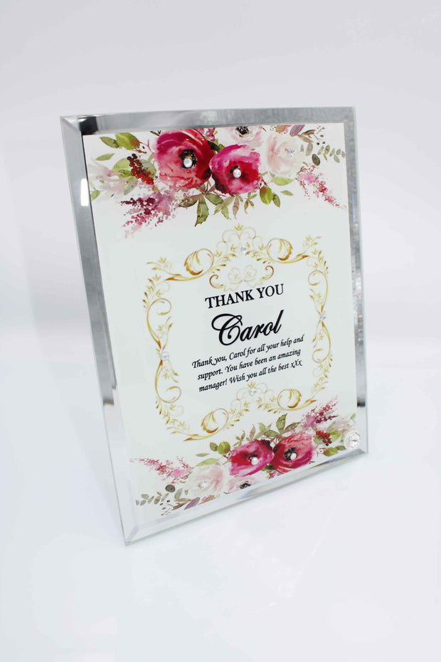 Thank You Frame - Mirror Vintage Border