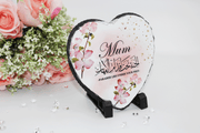 Mum Heart Rock Slate Frame