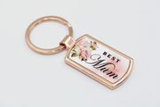 Best Mum Rose Gold Metal Key Ring