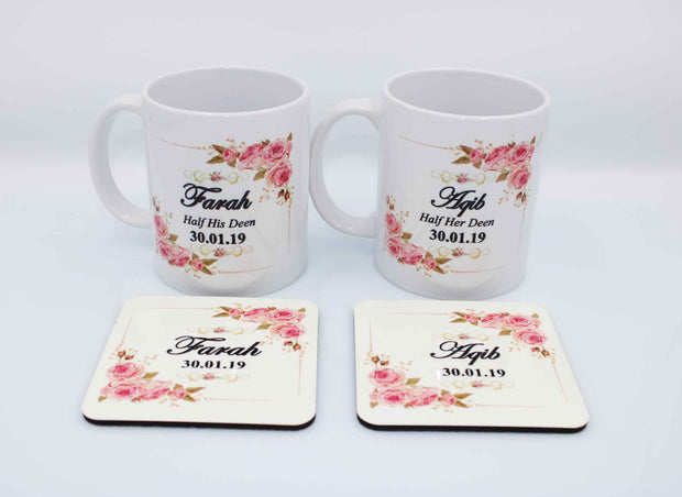 Wedding Couple Gift Set - Pink Floral