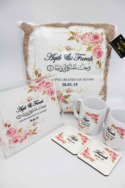 Wedding Couple Gift Set - Pink Floral