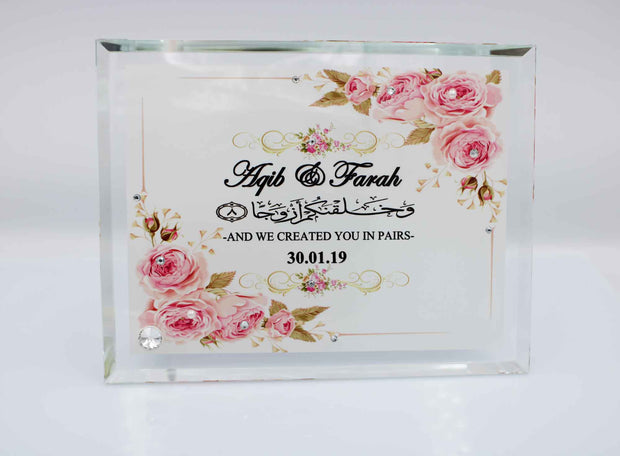 Wedding Frame - Premium Pink Floral