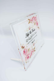 Wedding Frame - Premium Pink Floral