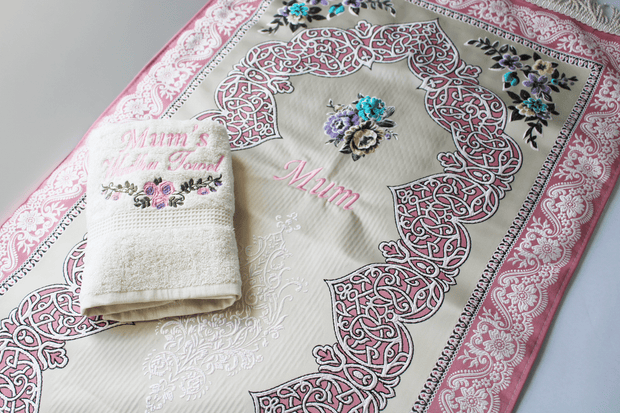 personalised luxury prayer mat gift set