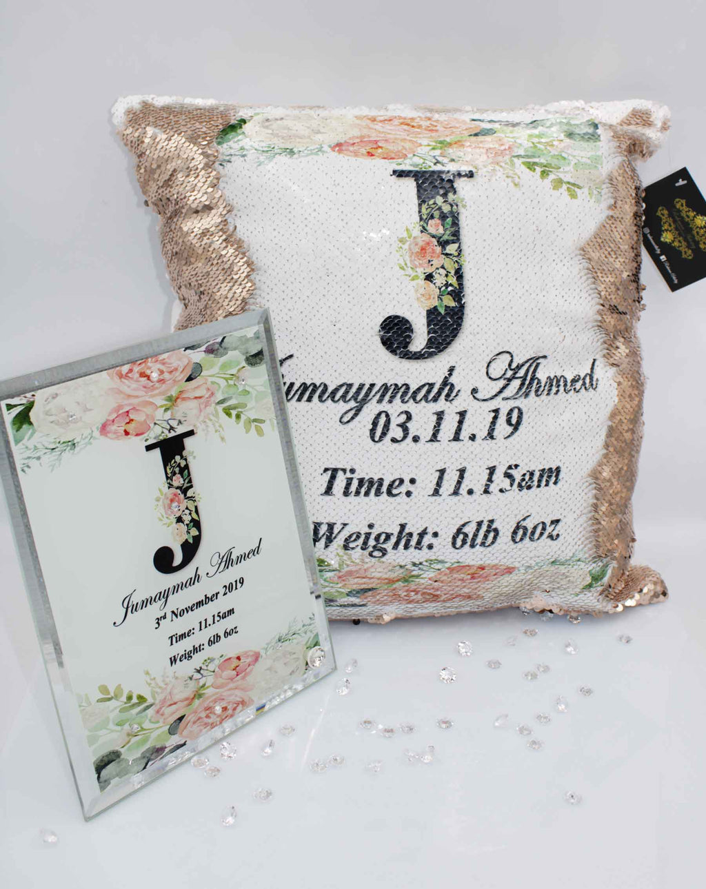 Baby Girl Birth Set - Peach Floral