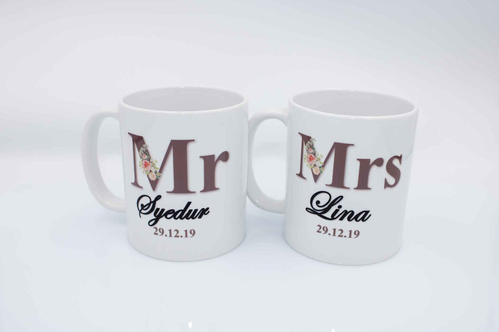 Wedding Mugs - Mr & Mrs
