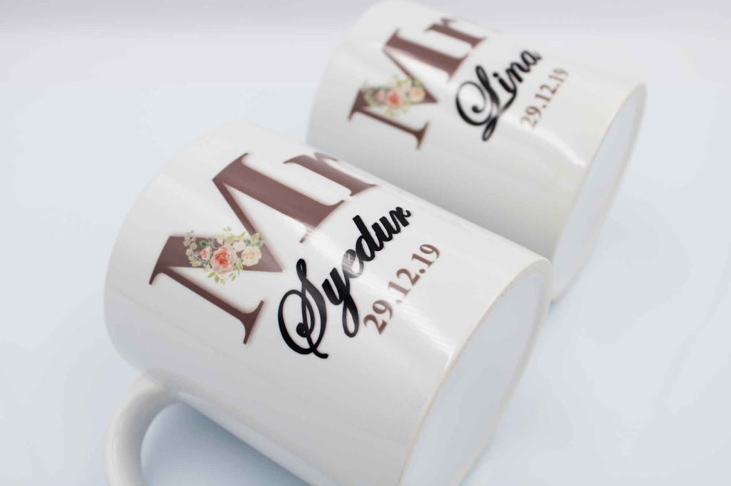 Wedding Mugs - Mr & Mrs
