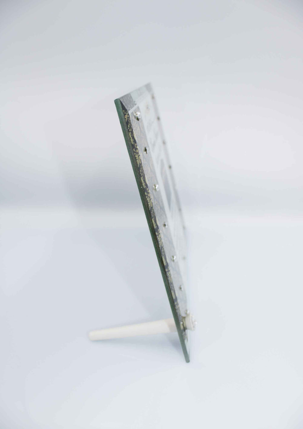 Umrah Mubarak Glass Frame - Mirror Damask