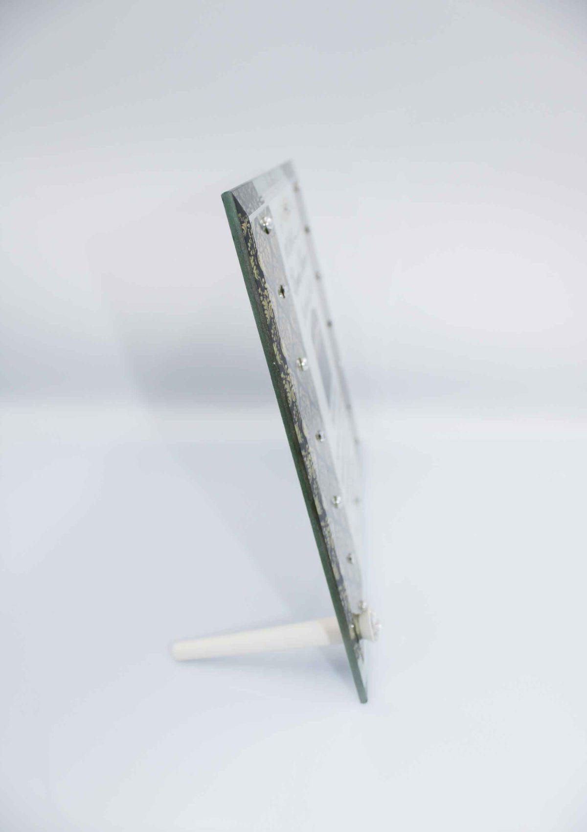 Umrah Mubarak Glass Frame - Mirror Damask