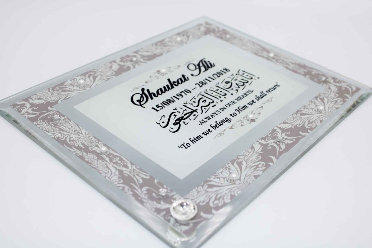 Memorial Glass Mirror Frame