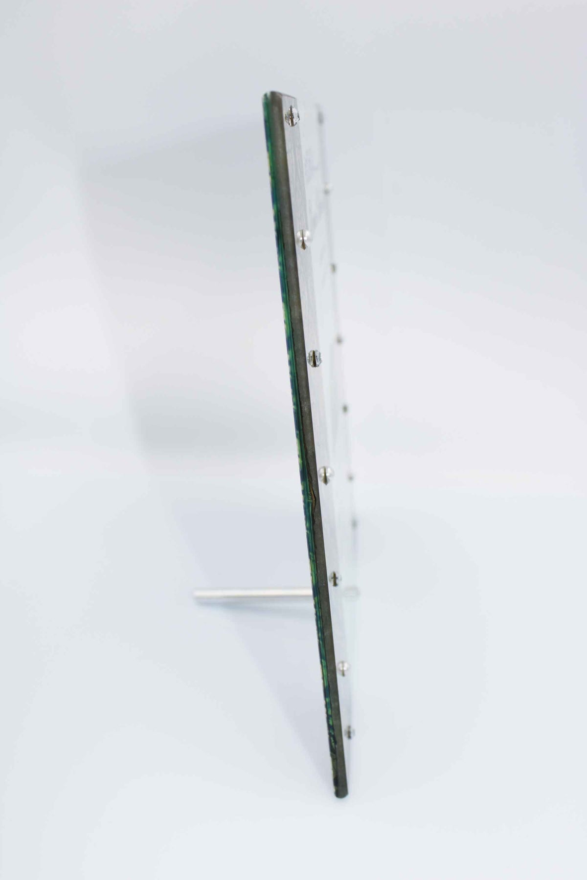 Umrah Mubarak Glass Frame - Medina & Kabah Damask