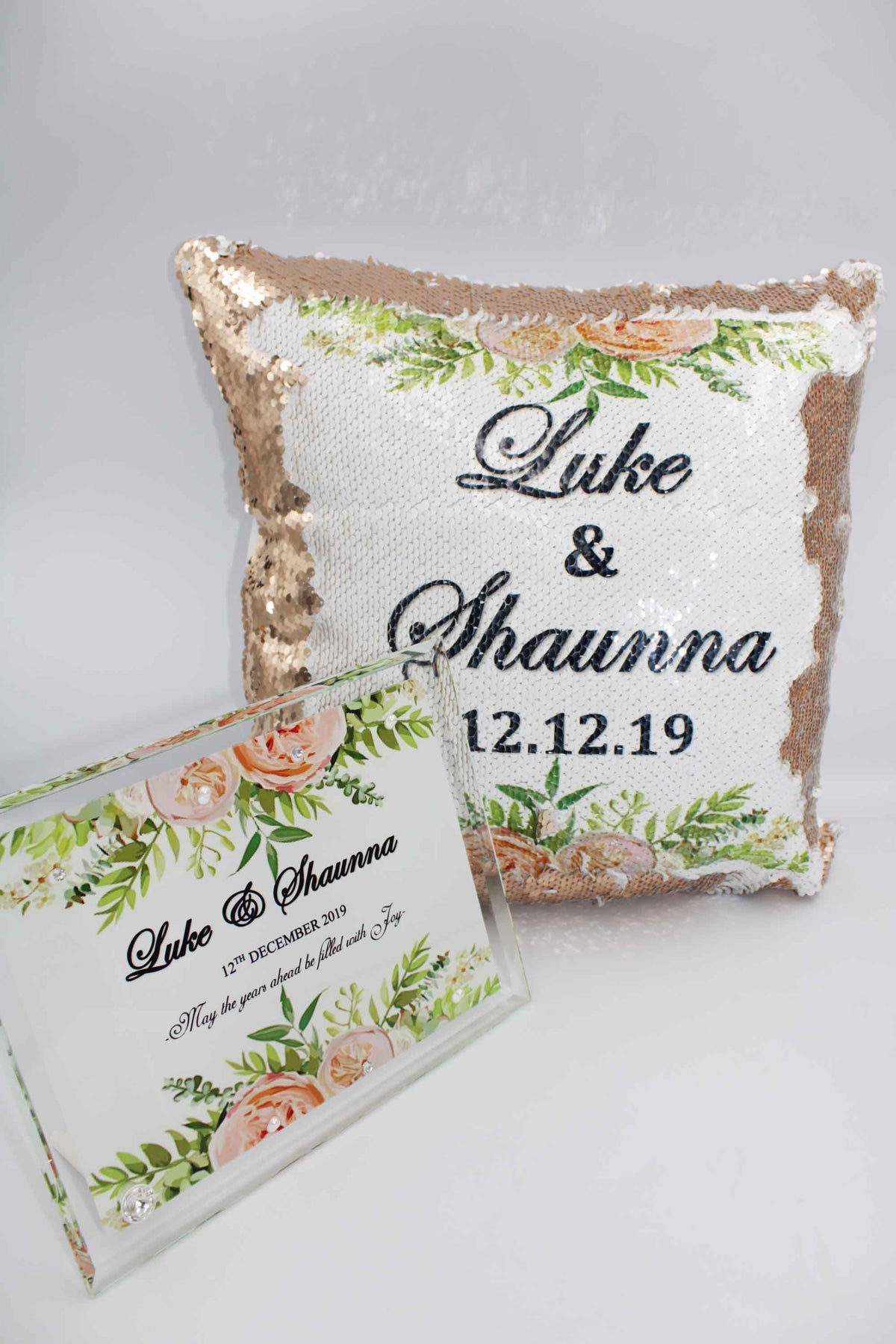 Wedding Couple Gift Set - Pastel Pink & Green