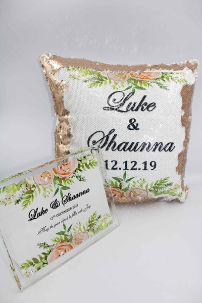Wedding Couple Gift Set - Pastel Pink & Green