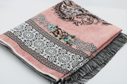 Floral Personalised Prayer Mat - Salmon Pink