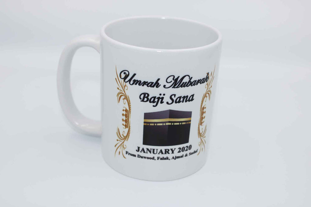 Umrah Mubarak Mug - Gold Flourish
