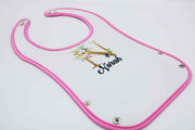 Initial Printed Bib - Pink