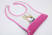 Initial Printed Bib - Pink