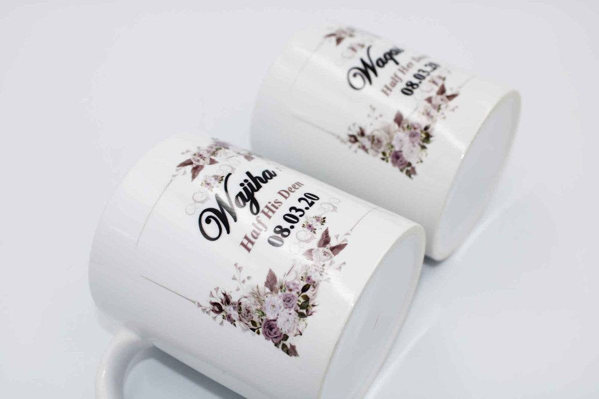 Wedding Couple Gift Set - Grey Floral