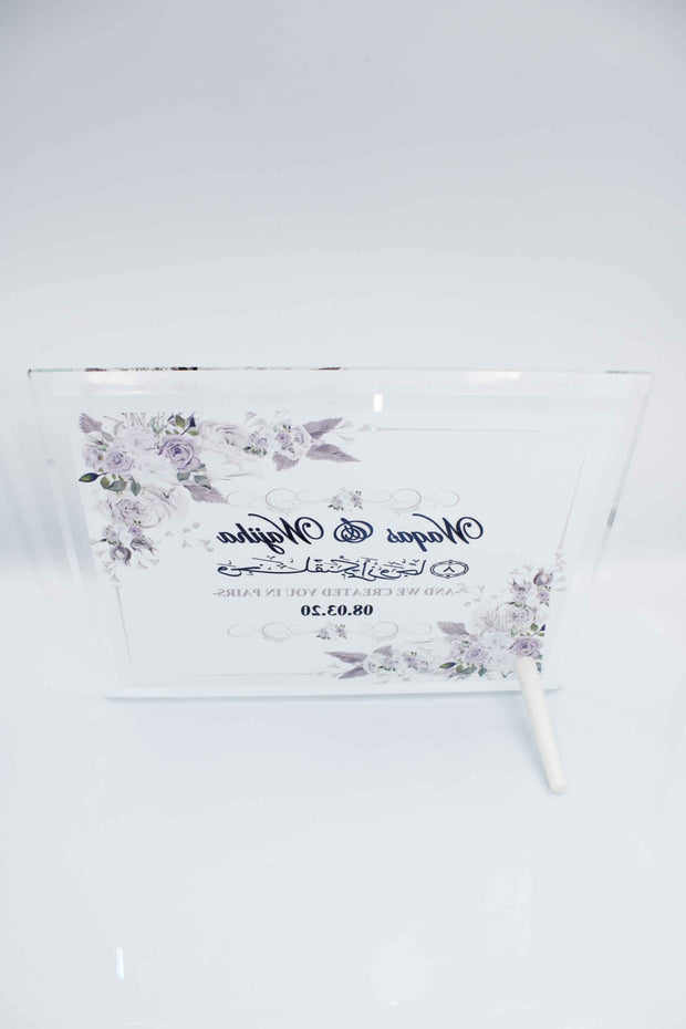 Wedding Frame - Premium Grey Floral