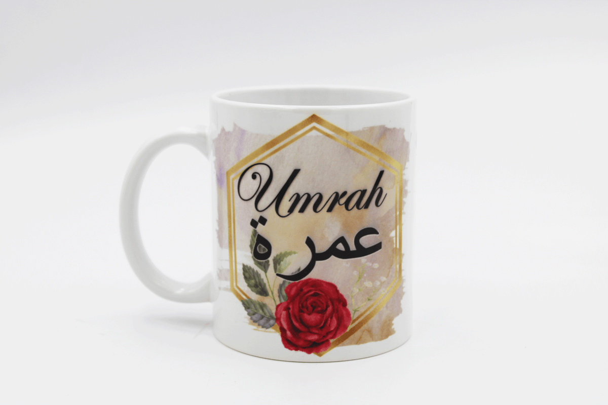 Rose Hexagon Theme Mug