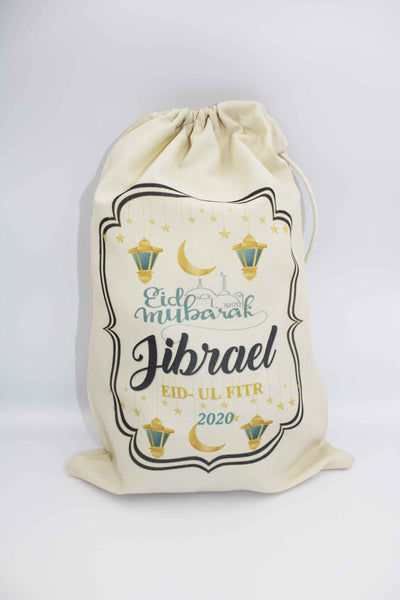 Eid Sack Teal Lantern Design