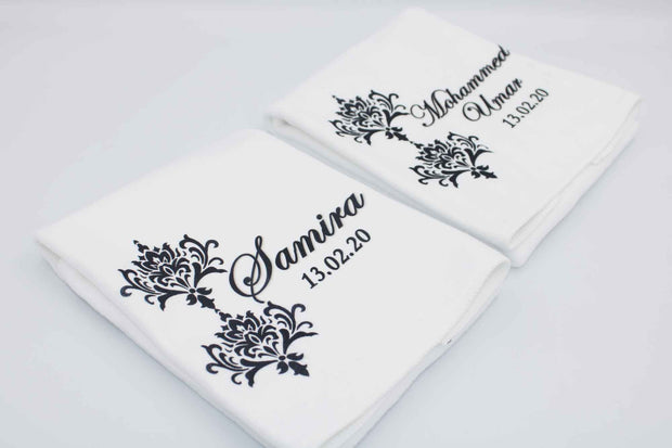 Personalised Hand Towel Set - Signature Damask