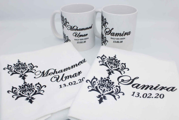 Wedding Couple Gift Set - Signature Damask