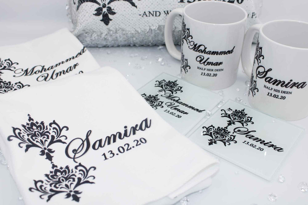 Wedding Couple Gift Set - Signature Damask